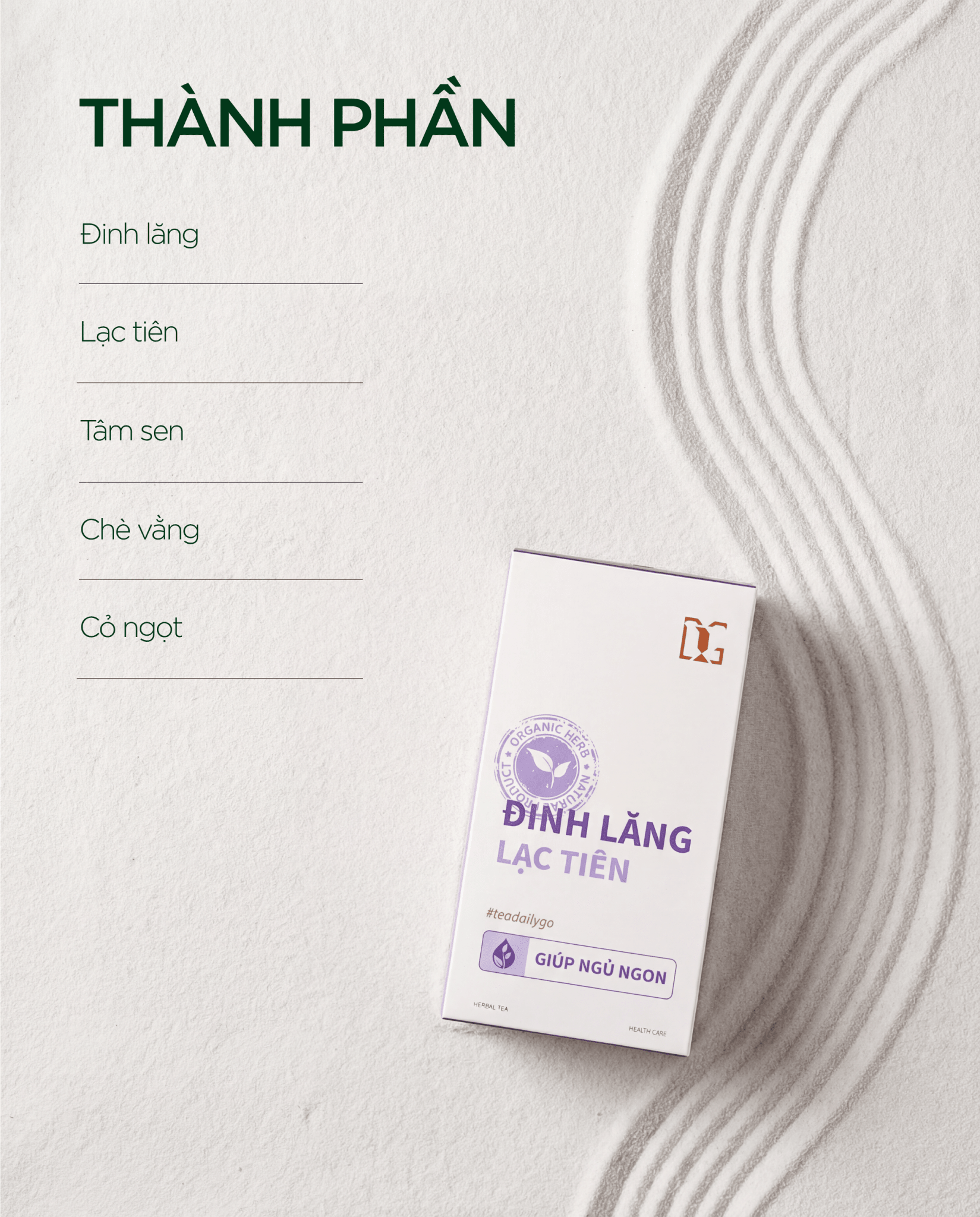 Trà Đinh Lăng Lạc Tiên TDG - TDG Tea