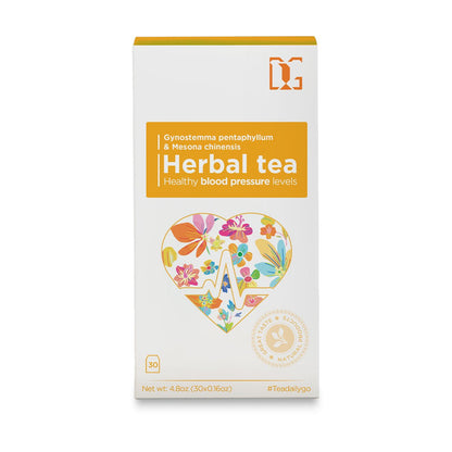 Blood Pressure Support Herbal Tea with Gynostemma and Grass Jelly | 30 Tea Bags | Naturally Helps Maintain Healthy Blood Pressure and Heart Health - TDG Tea