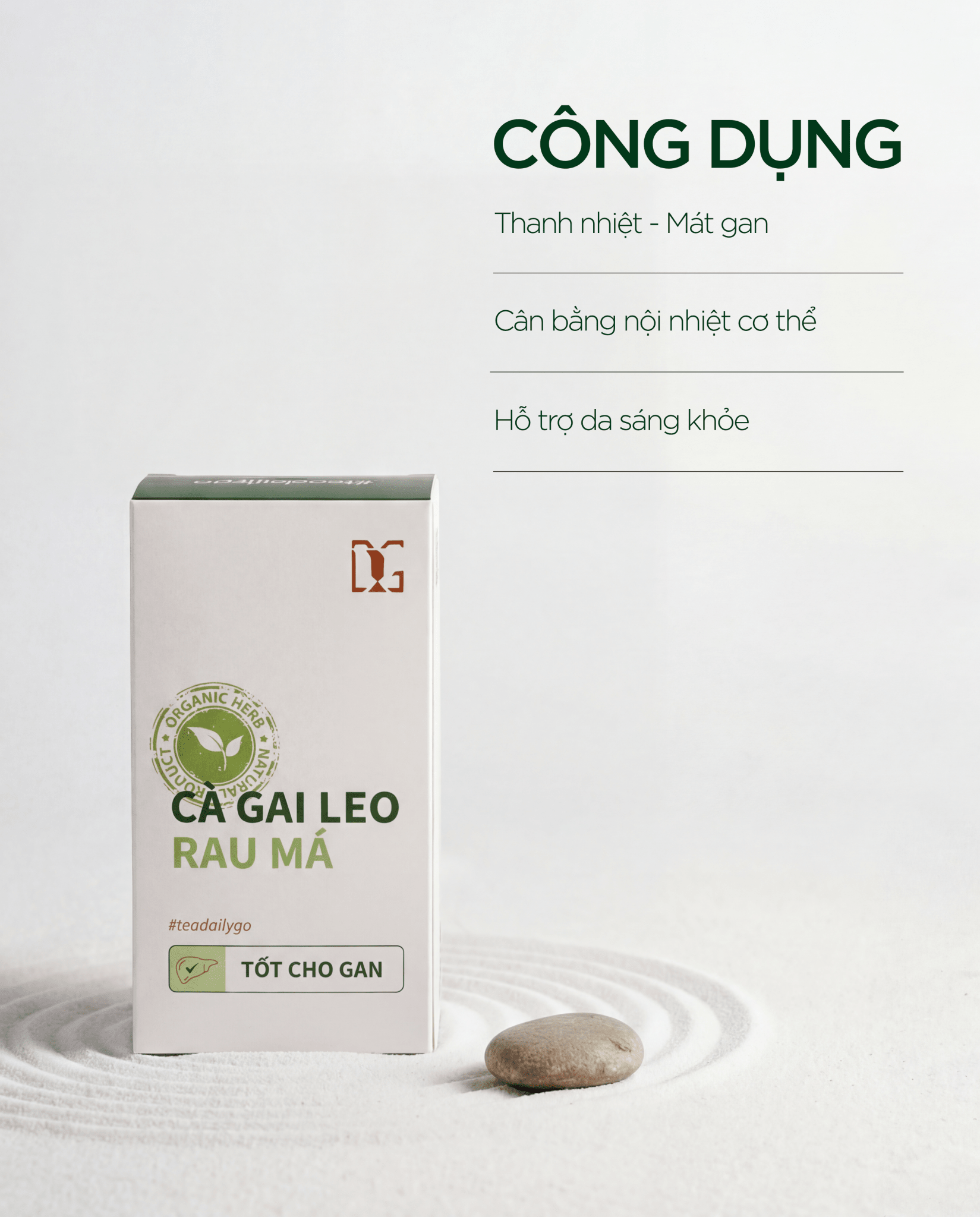 [Combo Mua 2 tăng 1] CÀ GAI LEO RAU MÁ - TDG Tea