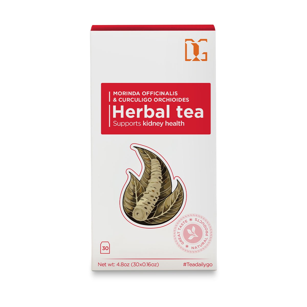 Men’s Vitality Herbal Tea with Morinda, Curculigo and Epimedium | 30 Tea Bags | Supports Kidney Health, Energy and Sexual Wellness - TDG Tea